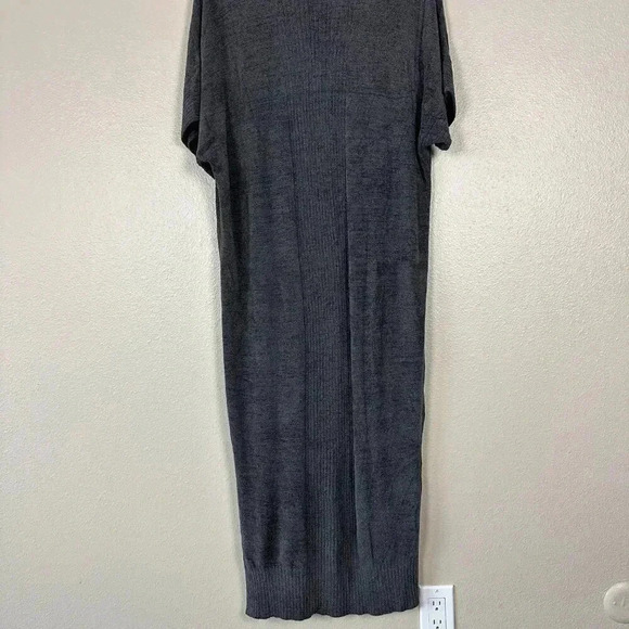 Barefoot Dreams CozyChic Ultra Lite® Caftan Knit Dress Carbon Gray One Size - Picture 8 of 8